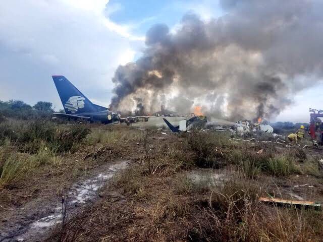 #Video Aeromexico informó que una aeronave tuvo un accidente en Durango; éste fue durante una tormenta de granizo y aire. No se reportaron muertos