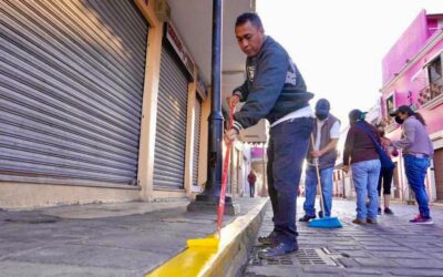 Con 2° Tequio Bienestar, ciudadanía y funcionariado mejoran la imagen visual del Centro Histórico