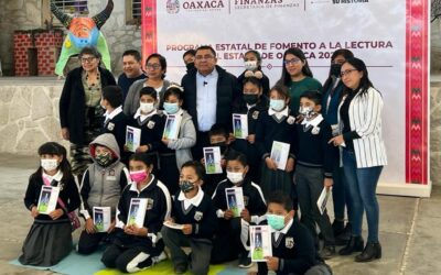 Realiza Gobierno del Estado Círculo de Lectura entre escolares de San Pablo Huitzo