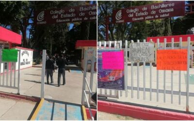 Protesta Sindicato en COBAO, exigen atención