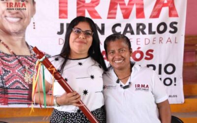 Edil, Sehila Cruz Gutiérrez, su cabildo y pueblo reciben la visita de Irma Juan Carlos Diputada Federal