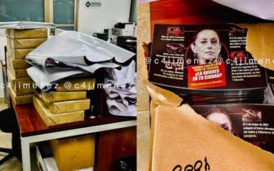 Encuentran propaganda sucia contra Sheinbaum en la alcaldía Cuauhtémoc