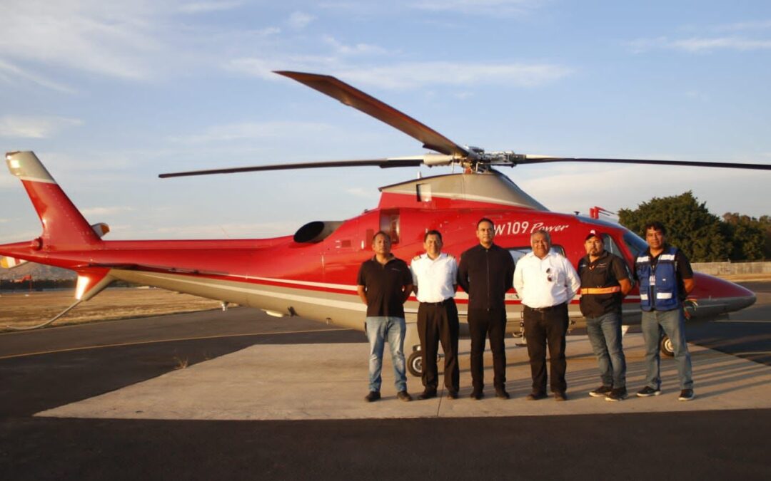 Aeronaves del Gobierno del Estado disponibles para salvar vidas de oaxaqueñas y oaxaqueños