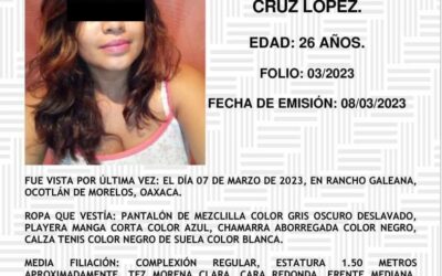 Otro feminicidio enluta a Oaxaca; localizan cuerpo de Justa Sonia en San Antonino Castillo Velasco