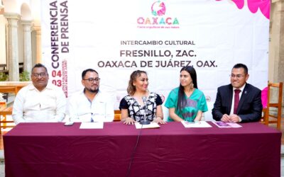 Anuncia Sectur Oaxaca intercambio cultural  con Municipio de Fresnillo, Zacatecas