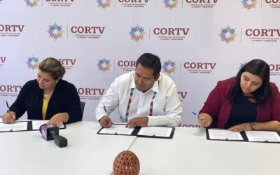 Firman Coordinación de Comunicación Social del Gobierno del Estado de Oaxaca, Cortv y STIRTT Sección Oaxaca convenio de colaboración