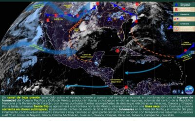 ¡Atentos al clima! Lluvias, vientos y calor extremo se esperan este sábado en México