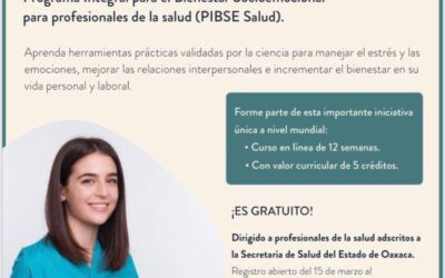 Invitan a personal médico de Valles Centrales a participar en el Programa Integral para el Bienestar Socioemocional