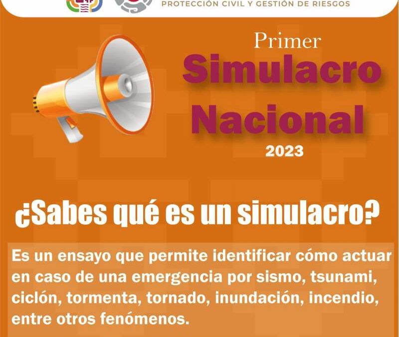 Listo Oaxaca para participar en el Primer Simulacro Nacional 2023