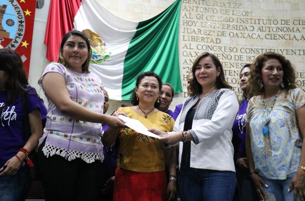 No más violentadores en el gobierno, pide brigada violeta al H. Congreso de Oaxaca