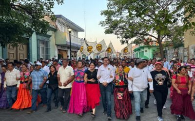 PARTICIPA FUCO EN CALENDA DE RESPALDO A CLAUDIA SHEINBAUM