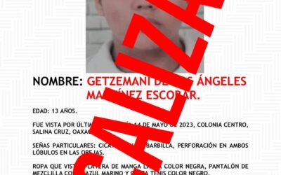 Fiscalía de Oaxaca encuentra en la capital oaxaqueña, a adolescente  reportada con No Localizada en el Istmo