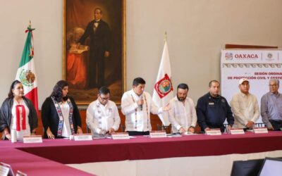 Instala Gobernador Salomón Jara Consejo Estatal de Protección Civil de Oaxaca