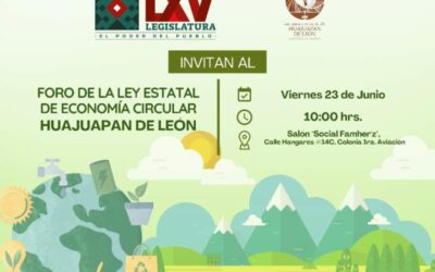Invitan diputadas a foro de la Ley de Economía Circular en Huajuapan de León