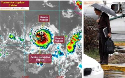 Conoce dónde se ubica la tormenta tropical Calvin y cuál es su impacto en México