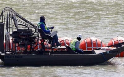 México afirma que las boyas instaladas por Texas en el río Bravo violan el tratado de aguas con EU