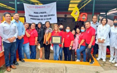 Realiza SSO certificación de escuelas como Promotoras de la Salud