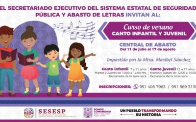 SESESP y Abasto de Letras invitan a participar en el Curso de Verano: Canto Infantil y Juvenil