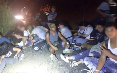 Camioneta con 27 migrantes se descarrila en Veracruz