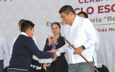 Inaugura gobernador Salomón Jara Cruz ciclo escolar 2023 – 2024