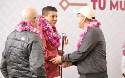 Recorren la Sierra Juárez para impulsar la estrategia ‘Trabajo que Transforma tu Municipio’