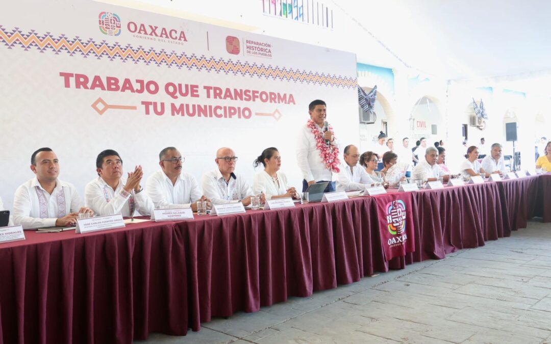 Canaliza Gobierno de Oaxaca 68 mdp a El Espinal a través de la estrategia Trabajo que Transforma tu Municipio