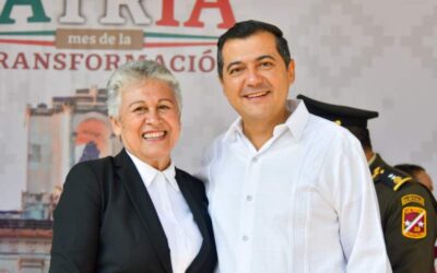 Participa Luis Alfonso Silva Romo en inicio del programa del mes patrio