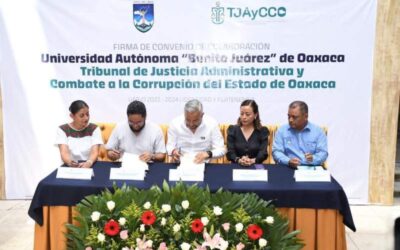 UABJO firma convenio con el Tribunal de Justicia Administrativa