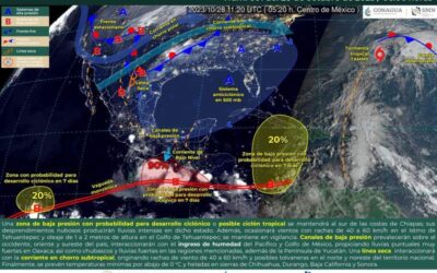 Anuncian lluvias moderadas en diferentes puntos del estado