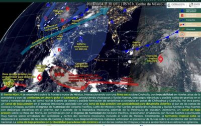 Lluvias aisladas acompañadas de actividad eléctrica se pronostican para este miércoles