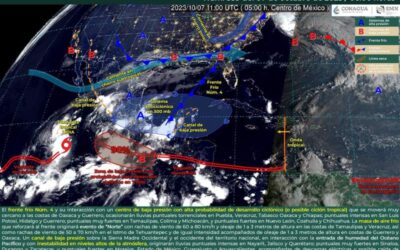 Lluvias fuertes y rachas de viento se prevén en gran parte del estado para este sábado