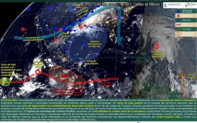 Se prevé incremento de nubosidad y lluvias para la tarde de este jueves