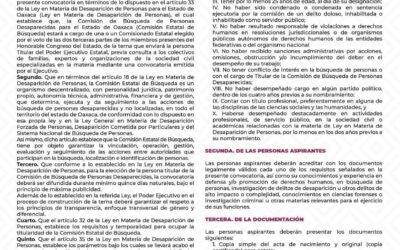 Inicia recepción de documentos de postulantes a la titularidad de la Comisión de Búsqueda de Personas Desaparecidas