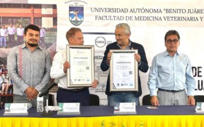 Acreditan por 5 años la licenciatura en Medicina Veterinaria y Zootecnia de la UABJO