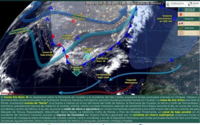 Continuarán bajas temperaturas y lluvias en Oaxaca