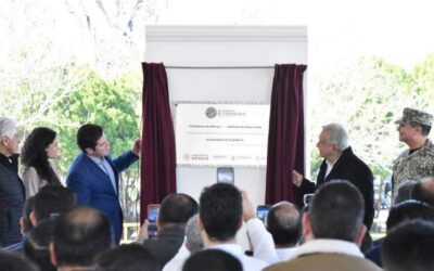 Inaugura AMLO acueducto El Cuchillo II en Nuevo León