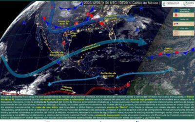 Se prevé cielo despejado a medio nublado y rachas de viento moderadas