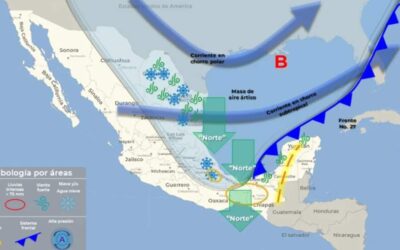 Frente frío 27 trae heladas, lluvias intensas y temperaturas de -5 a -10 °C a México