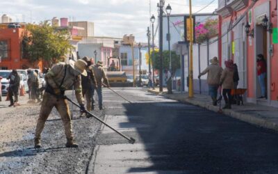 Intensifica gobierno municipal de la capital, trabajos de repavimentación y bacheo