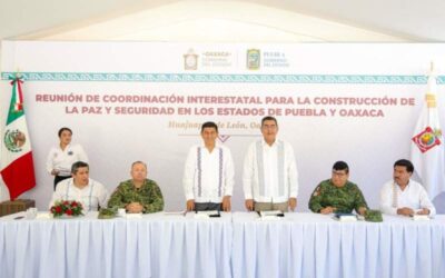 Oaxaca y Puebla fortalecerán la seguridad pública en zona limítrofe para garantizar paz y bienestar