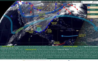 Prevén lluvias aisladas, fuertes vientos y bajas temperaturas en distintas partes del estado