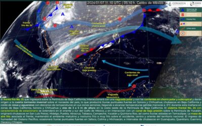 Sigue clima frío con la cuarta tormenta invernal en el noroeste de México