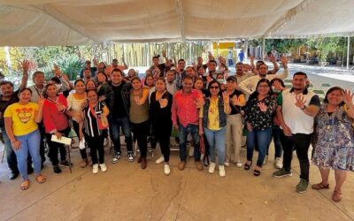 Cierran filas líderes del Distrito XV y Carlos López Jarquín por la continuidad de la 4T