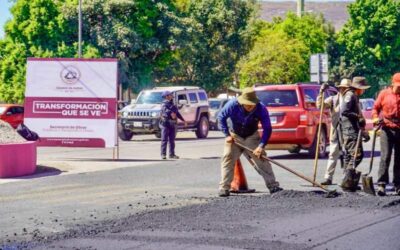 Continúa intenso trabajo de cuadrillas para embellecer la capital