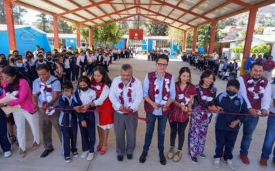 Más obras en escuelas para las nuevas generaciones en Oaxaca de Juárez