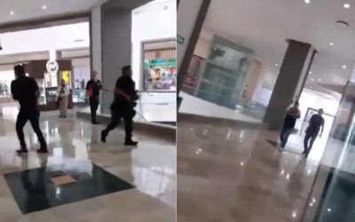 Fuerte movilización policiaca tras detonaciones en la Plaza Américas de Veracruz