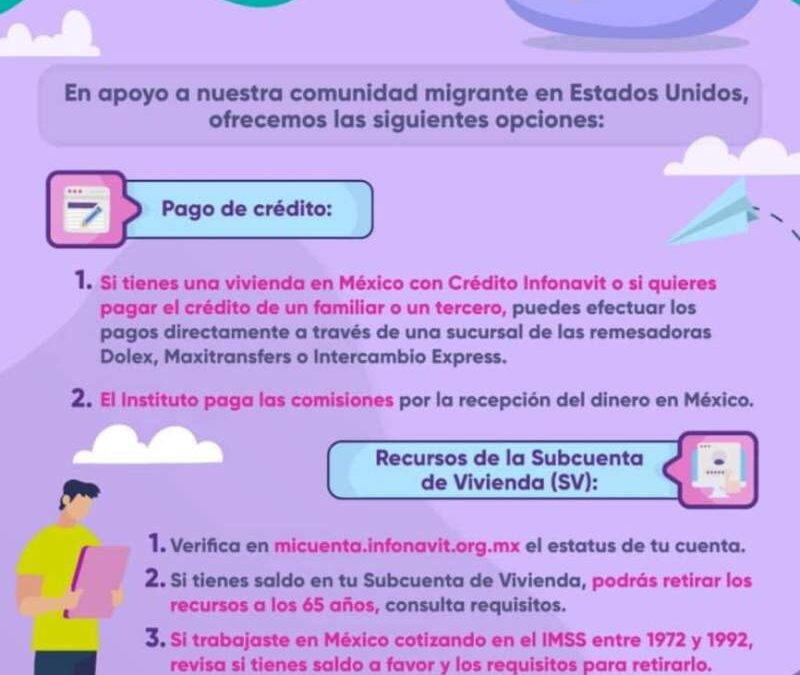 Paga tu crédito Infonavit desde Estados Unidos, sin comisiones