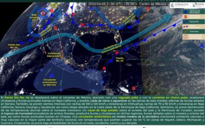 Prevalecerán altas temperaturas en territorio oaxaqueño este viernes
