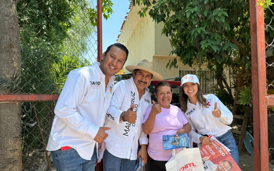 Recorren candidatos a la diputación local y federal San Jacinto Amilpas