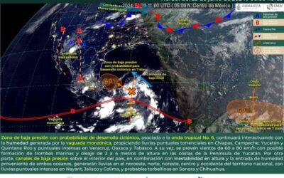 Se prevén lluvias fuertes en varias regiones de Oaxaca para este sábado